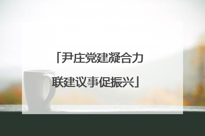 尹庄党建凝合力 联建议事促振兴
