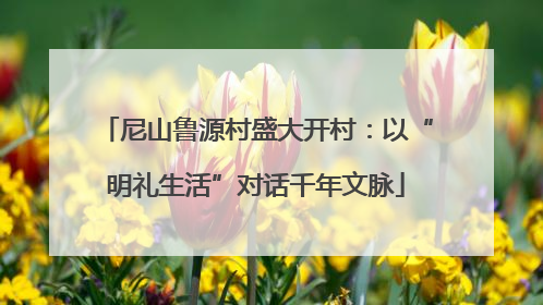 尼山鲁源村盛大开村：以“明礼生活”对话千年文脉