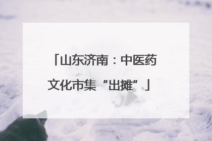 山东济南：中医药文化市集“出摊”