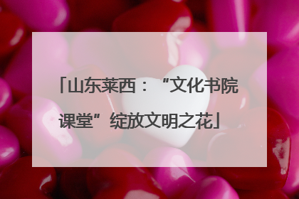 山东莱西：“文化书院课堂”绽放文明之花