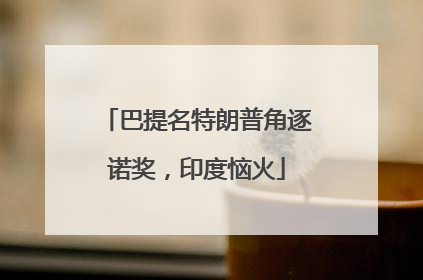 巴提名特朗普角逐诺奖，印度恼火
