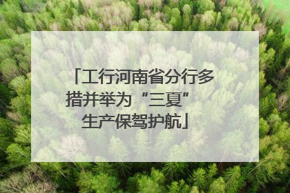 工行河南省分行多措并举为“三夏” 生产保驾护航