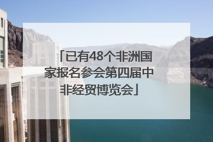 已有48个非洲国家报名参会第四届中非经贸博览会