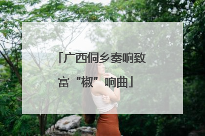 广西侗乡奏响致富“椒”响曲