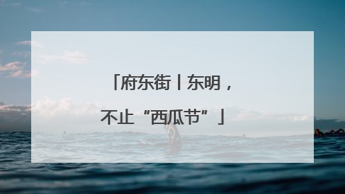 府东街丨东明，不止“西瓜节”