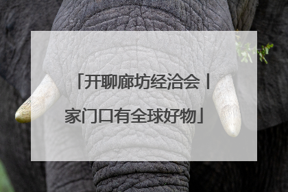 开聊廊坊经洽会丨家门口有全球好物