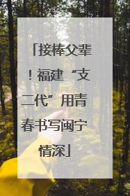 接棒父辈！福建“支二代”用青春书写闽宁情深