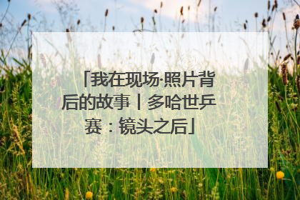 我在现场·照片背后的故事丨多哈世乒赛：镜头之后