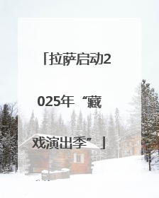 拉萨启动2025年“藏戏演出季”