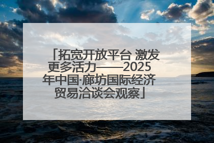拓宽开放平台 激发更多活力——2025年中国·廊坊国际经济贸易洽谈会观察
