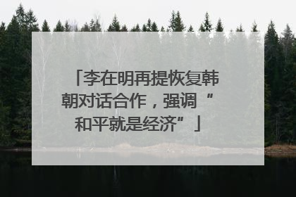 李在明再提恢复韩朝对话合作，强调“和平就是经济”