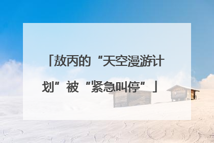 敖丙的“天空漫游计划”被“紧急叫停”