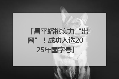 昌平蟠桃实力“出圈”！成功入选2025年国字号