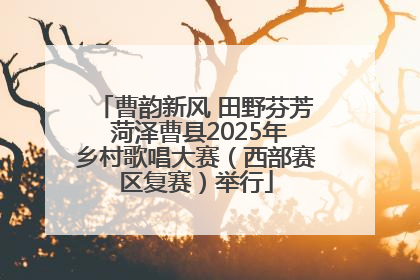 曹韵新风 田野芬芳 菏泽曹县2025年乡村歌唱大赛（西部赛区复赛）举行