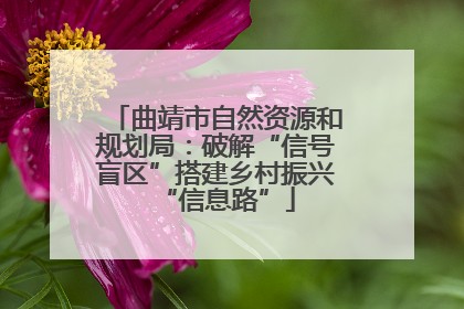 曲靖市自然资源和规划局：破解“信号盲区”搭建乡村振兴“信息路”