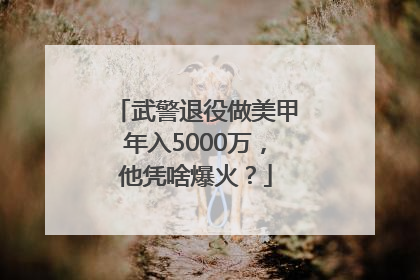 武警退役做美甲年入5000万，他凭啥爆火？