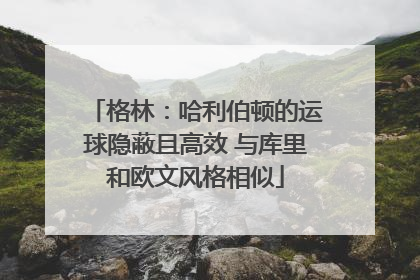 格林：哈利伯顿的运球隐蔽且高效 与库里和欧文风格相似