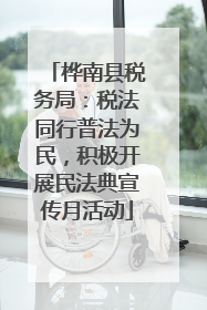 桦南县税务局：税法同行普法为民，积极开展民法典宣传月活动
