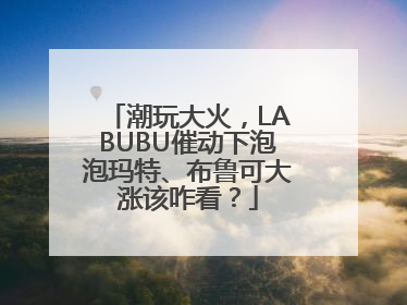 潮玩大火，LABUBU催动下泡泡玛特、布鲁可大涨该咋看？