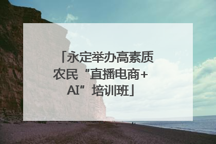 永定举办高素质农民“直播电商+AI”培训班