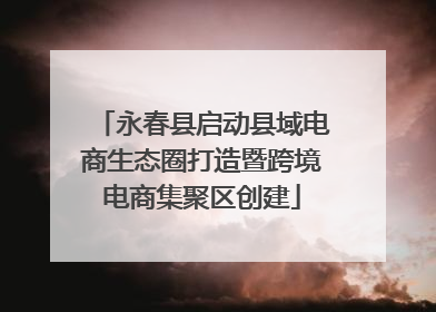 永春县启动县域电商生态圈打造暨跨境电商集聚区创建