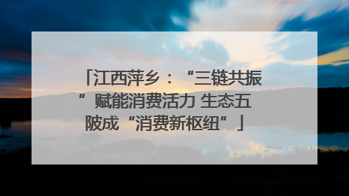 江西萍乡：“三链共振”赋能消费活力 生态五陂成“消费新枢纽”