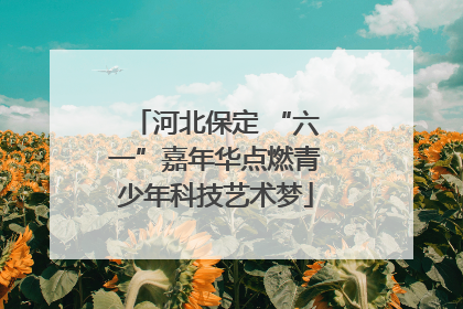 河北保定 “六一”嘉年华点燃青少年科技艺术梦