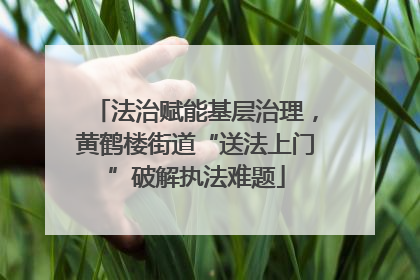 法治赋能基层治理，黄鹤楼街道“送法上门”破解执法难题