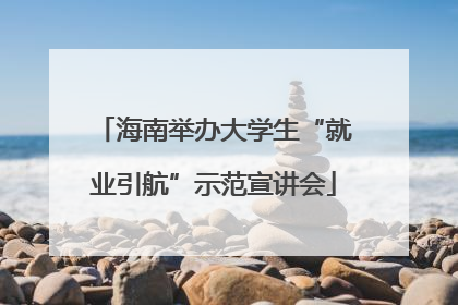 海南举办大学生“就业引航”示范宣讲会