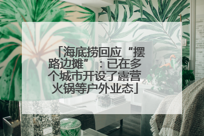 海底捞回应“摆路边摊”：已在多个城市开设了露营火锅等户外业态