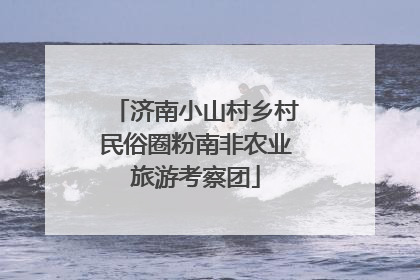 济南小山村乡村民俗圈粉南非农业旅游考察团