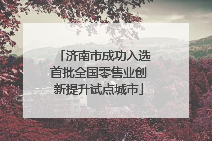 济南市成功入选首批全国零售业创新提升试点城市