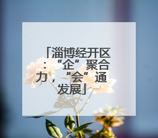 淄博经开区：“企”聚合力，“会”通发展