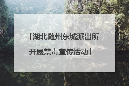 湖北随州东城派出所开展禁毒宣传活动