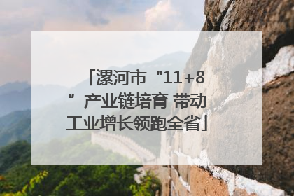 漯河市“11+8”产业链培育 带动工业增长领跑全省