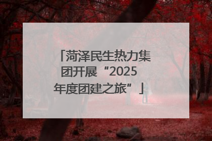 菏泽民生热力集团开展“2025年度团建之旅”