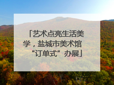 艺术点亮生活美学，盐城市美术馆“订单式”办展
