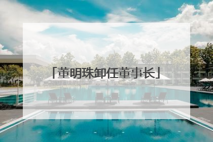 董明珠卸任董事长