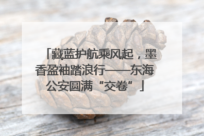 藏蓝护航乘风起，墨香盈袖踏浪行——东海公安圆满“交卷”