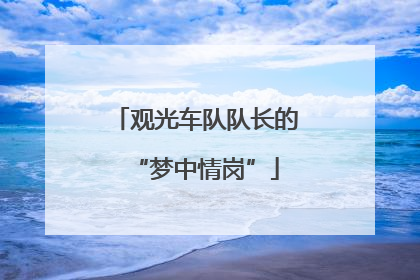 观光车队队长的“梦中情岗”