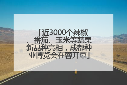 近3000个辣椒、番茄、玉米等蔬果新品种亮相，成都种业博览会在蓉开幕