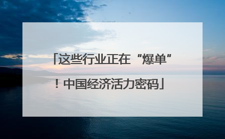 这些行业正在“爆单”！中国经济活力密码