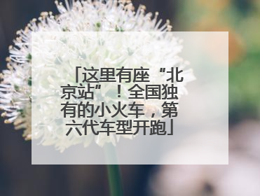 这里有座“北京站”！全国独有的小火车，第六代车型开跑