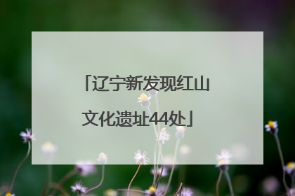 辽宁新发现红山文化遗址44处