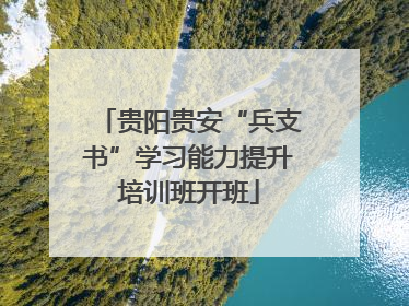 贵阳贵安“兵支书”学习能力提升培训班开班