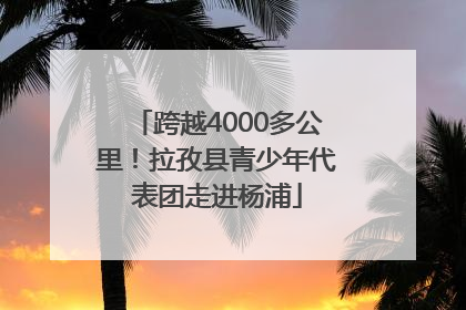 跨越4000多公里！拉孜县青少年代表团走进杨浦