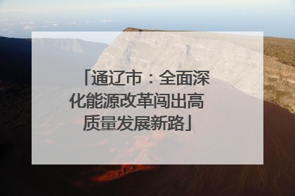 通辽市：全面深化能源改革闯出高质量发展新路
