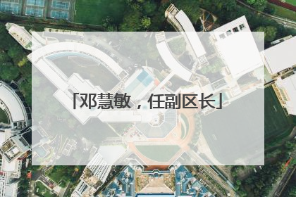 邓慧敏，任副区长