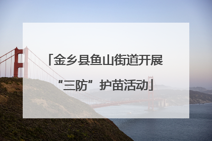 金乡县鱼山街道开展“三防”护苗活动