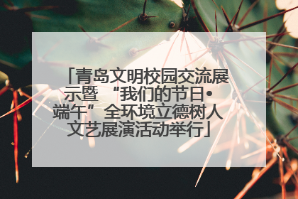 青岛文明校园交流展示暨 “我们的节日•端午”全环境立德树人文艺展演活动举行
